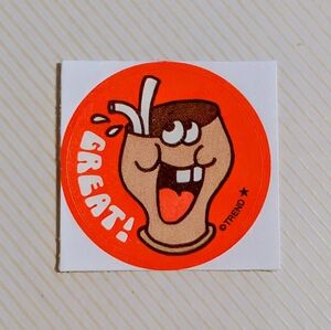 Scratch & Sniff Retro Reward Sticker – Cola "Great"